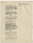Moe Howard's Signed 15pp. Script From a Scene in a Stooges Movie With Shemp, Hand-Annotated by Moe for Curly Joe Instead -- Likely Edited for a Charity Performance -- 8.5'' x 11'', Very Good